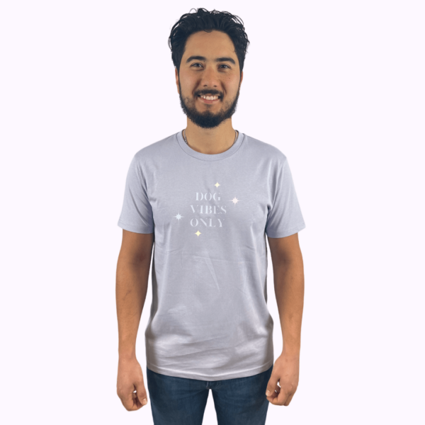 Dog Vibes Only Lavender Cotton Tee for Adults - Image 2
