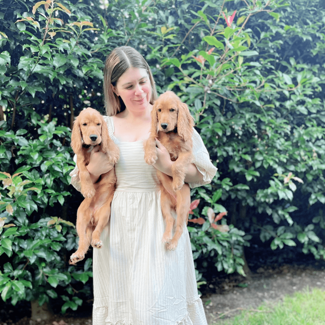 Elli with furry friends