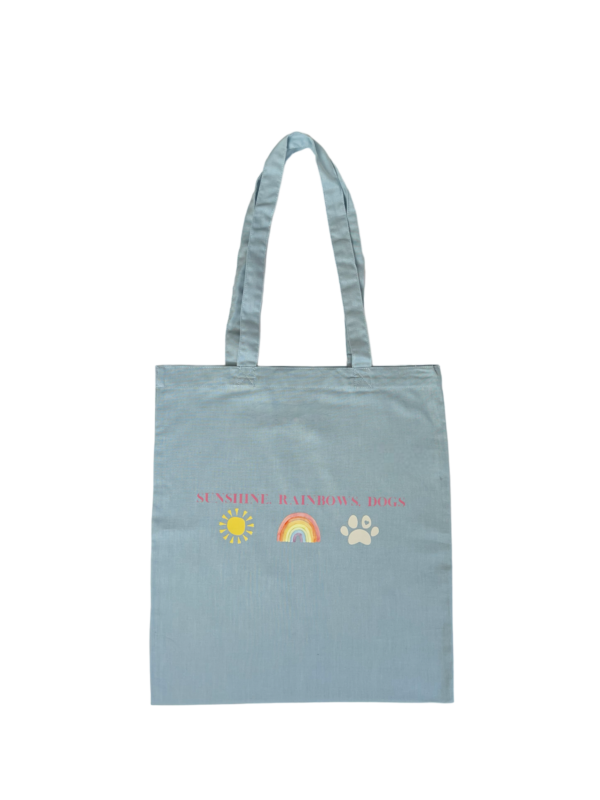Sunshine, Rainbows, Dogs Cotton Tote Bag - Image 4