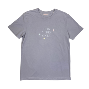 Dog Vibes Only Lavender Cotton Tee for Kids