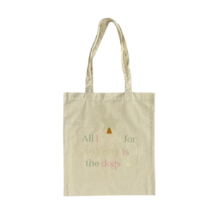 All I Want For Christmas Is All The Dogs Natural Cotton Tote Bag